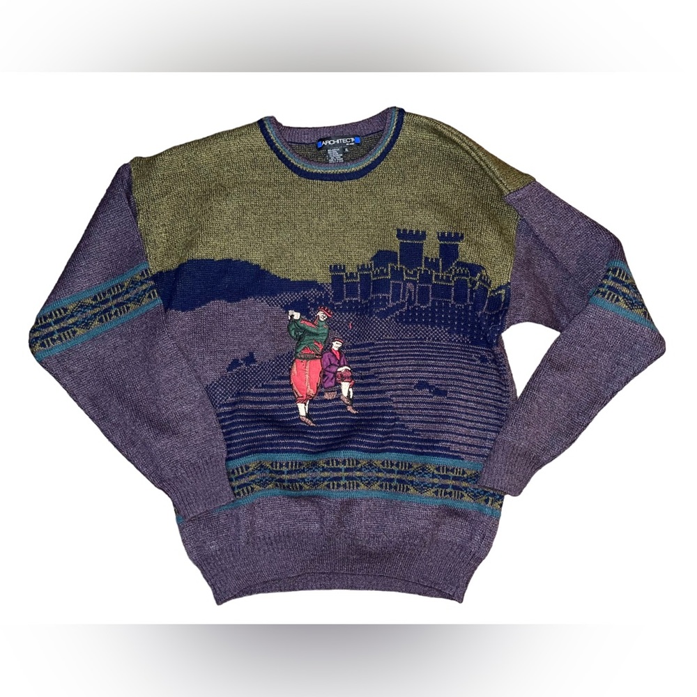 Vintage Wool blend golf sweater by Architect